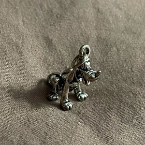 Sterling Silver 9.25 Disney Pluto Dog Charm Pendant